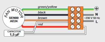 Ventilator Cazan ATTACK / FERROLI DP 75, ATMOS DC75, DC105, DC150