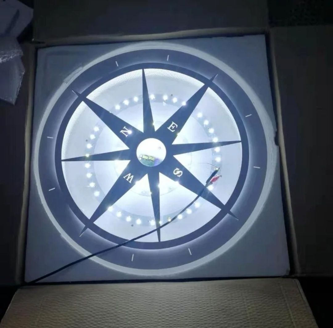 LED лампа компас бяла Ф62см 32W