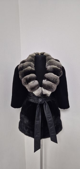 Норковая шуба с шиншиллой