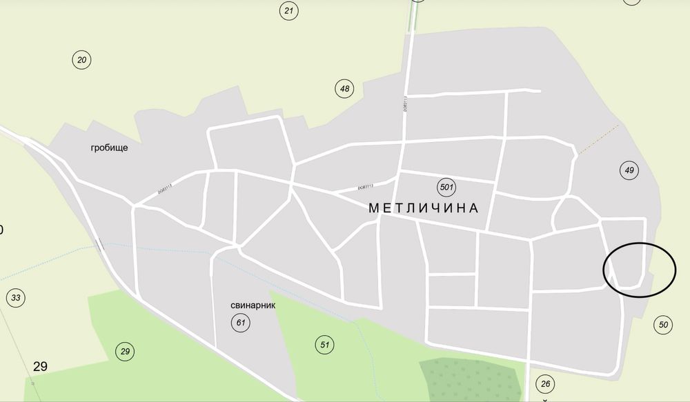 Продава се Парцел в с. Метличина, Област Варна - 2569 кв.м за 4 €/кв.м - Снимка #1