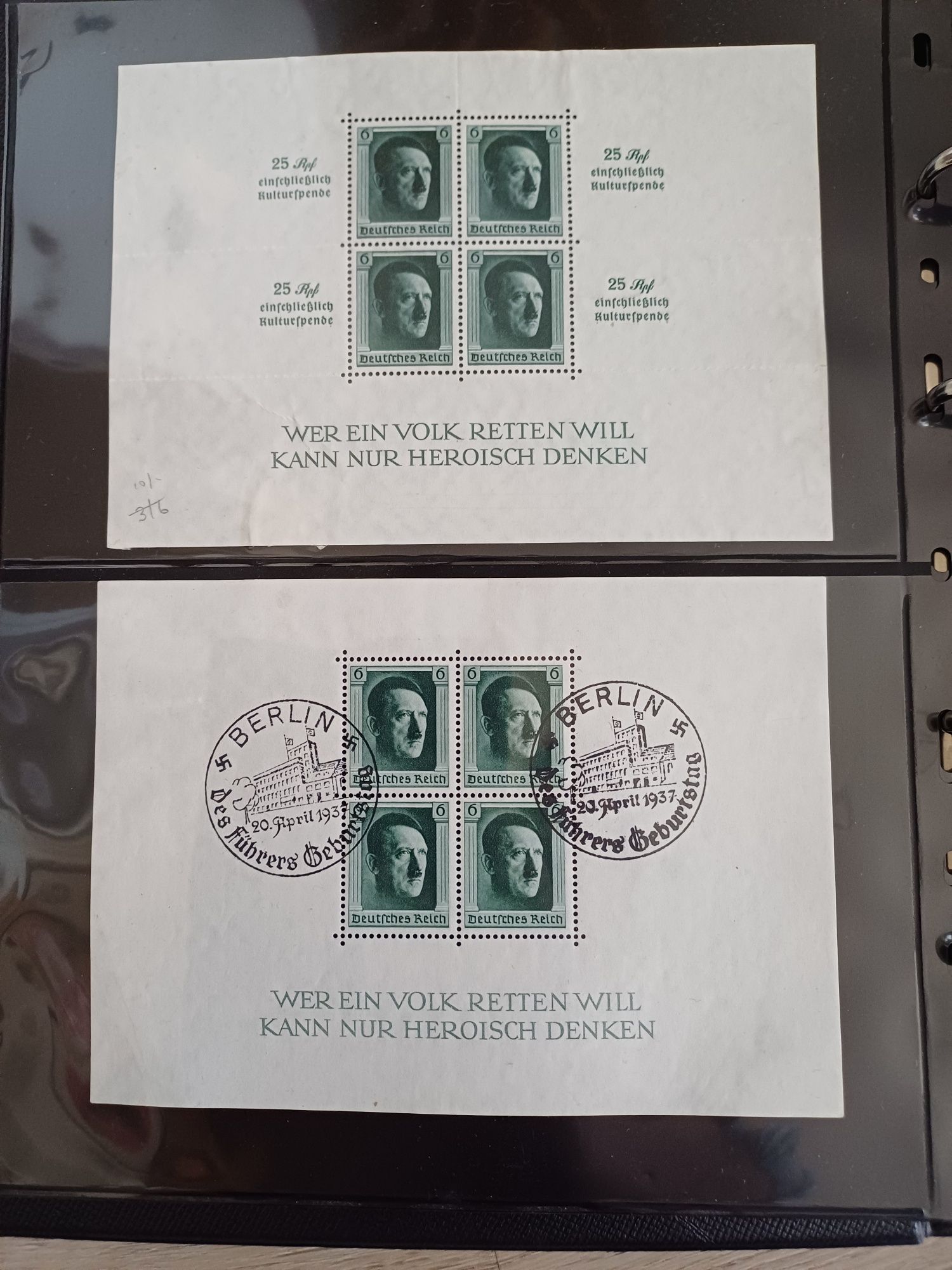 Colița și timbre Imperiul German și al 3-lea Reich