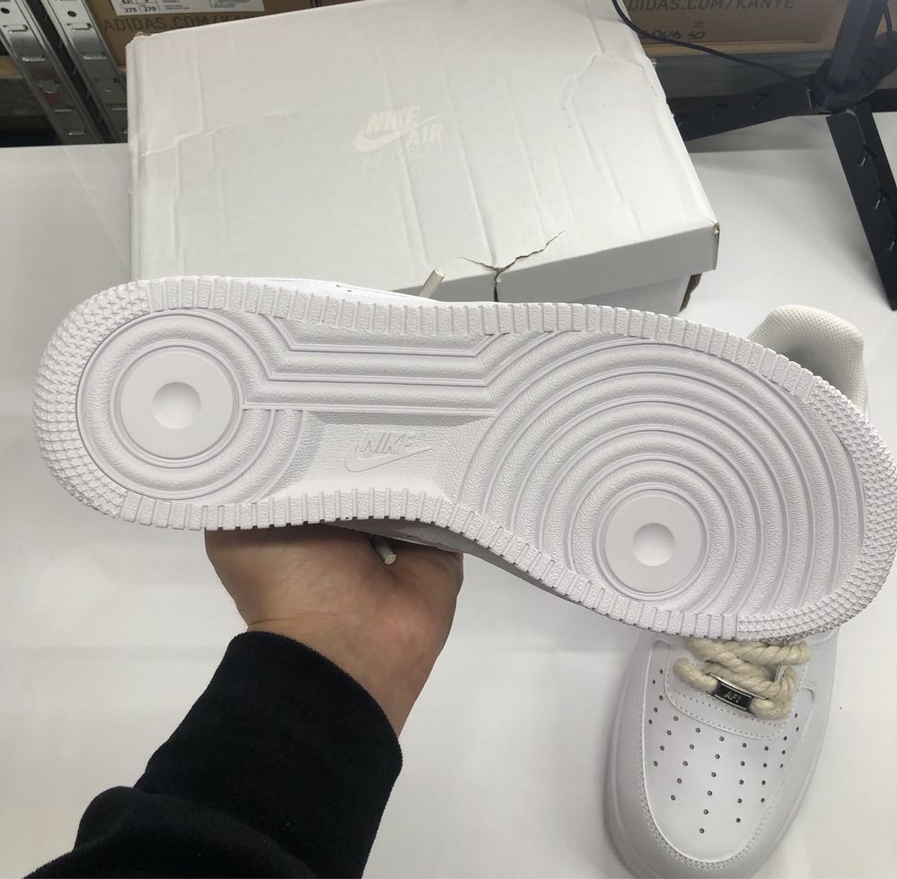 • AirForce1 • Nike Air Force 1 Snow White Rope Laces
