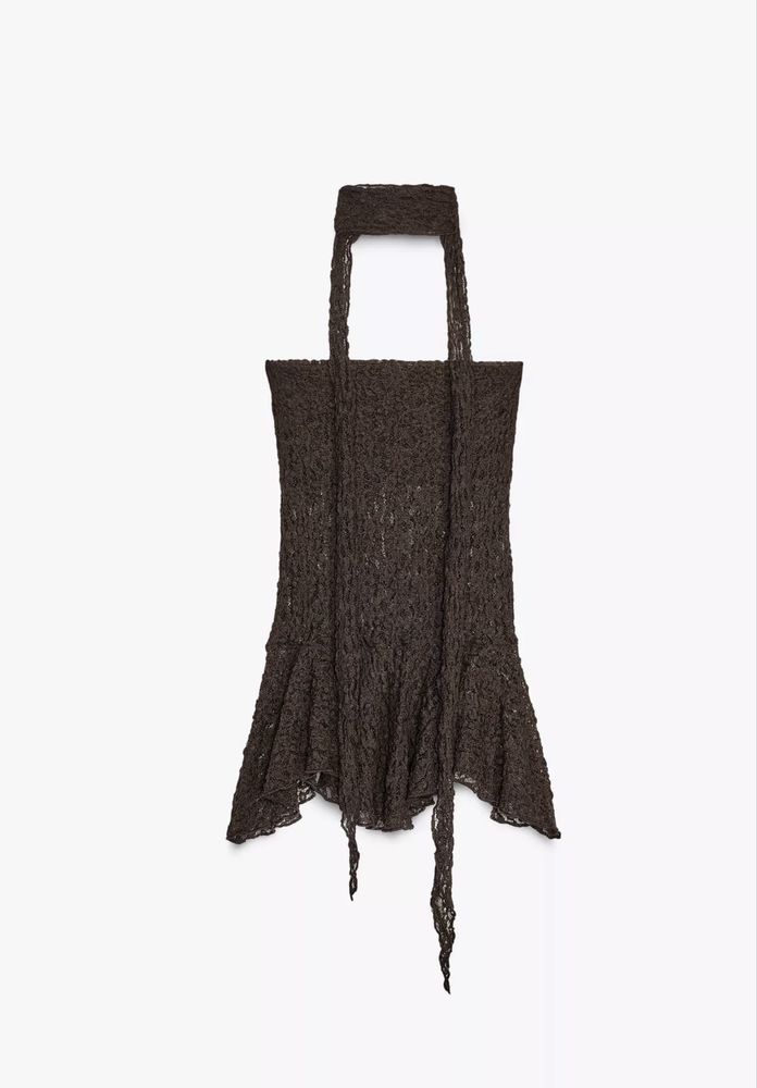 Zara сет от дантела с ЕТИКЕТ