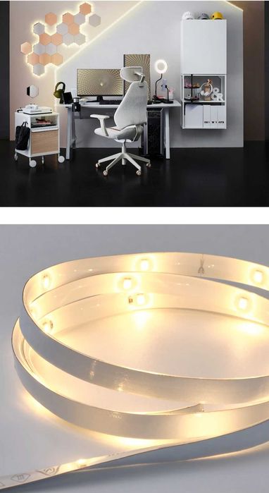 Banda baghetă luminoasă LED alb Ikea, cablu USB cu intrerupator