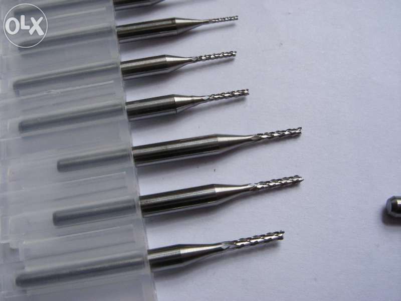 Фрезери цилиндрични Ф 0,6-3,0 mm твърдосплавни комплект Дремел Dremel