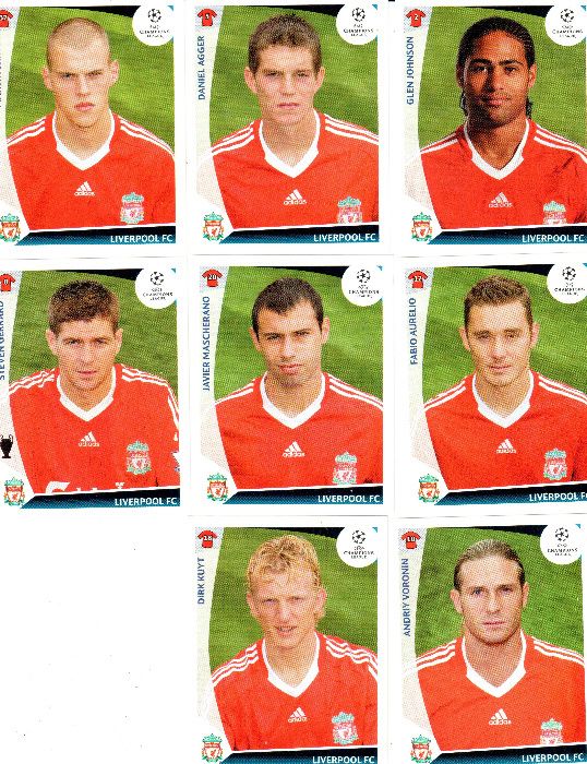 Vand abtibilde PANINI UEFA CHAMPIONS LEAGUE 2009-2010