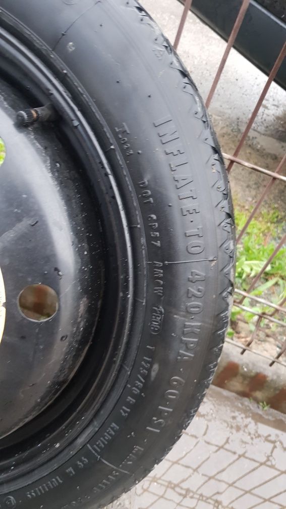 Roată rezervă slim r17 prindere 5x110