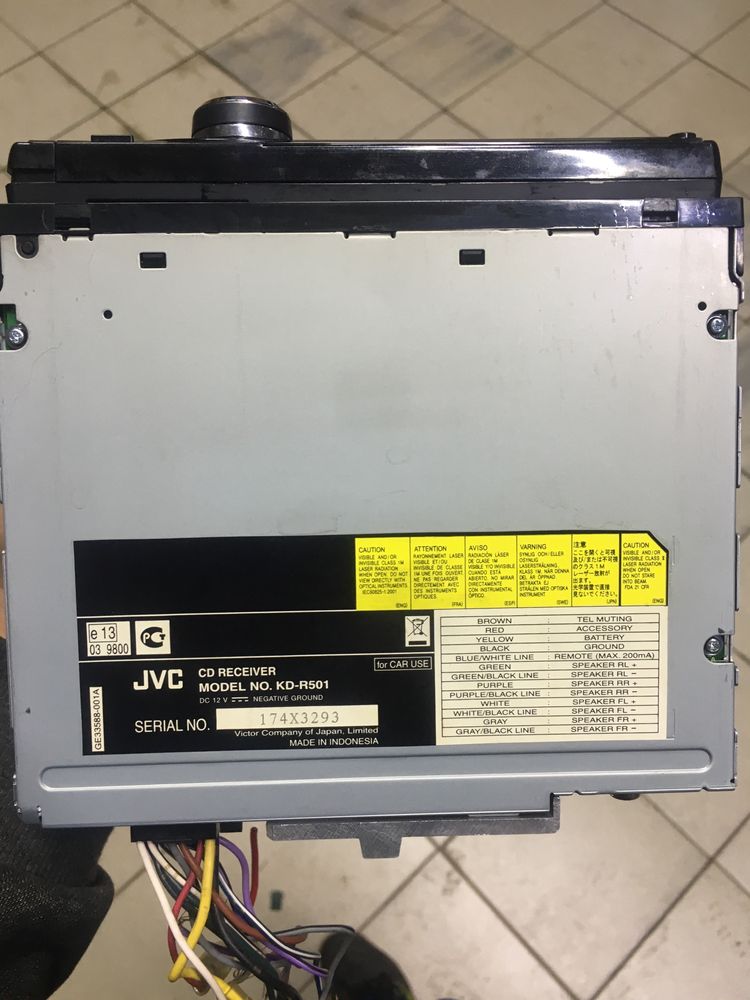 Процессорная магнитола JVC KD-R501