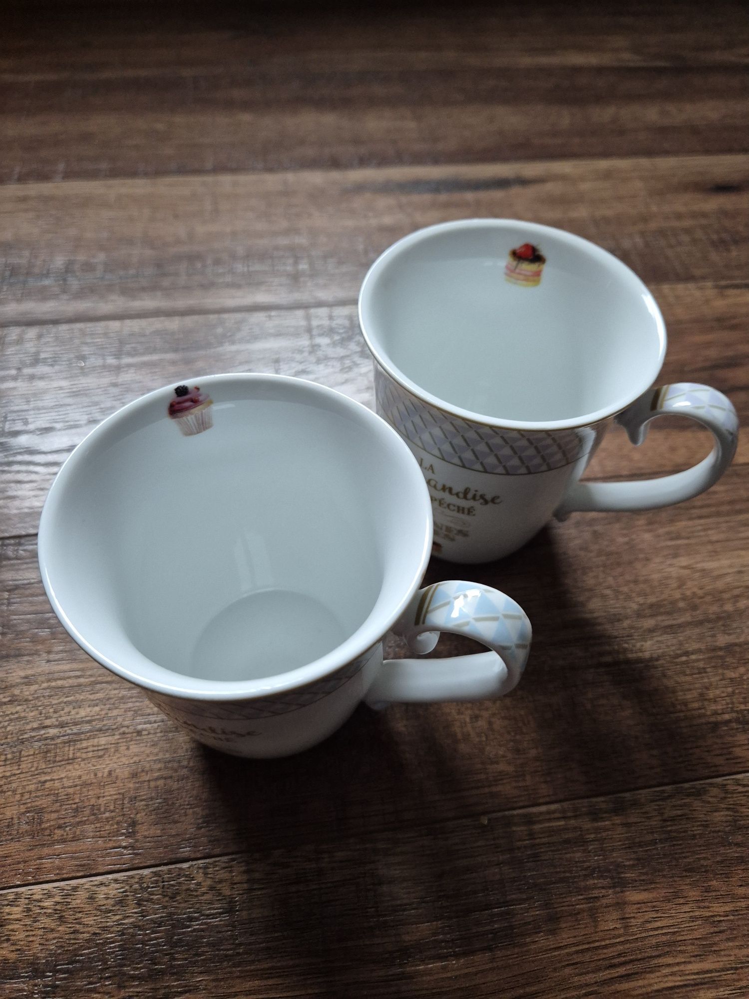 Set 2 cani ceramica Gourmandise alb