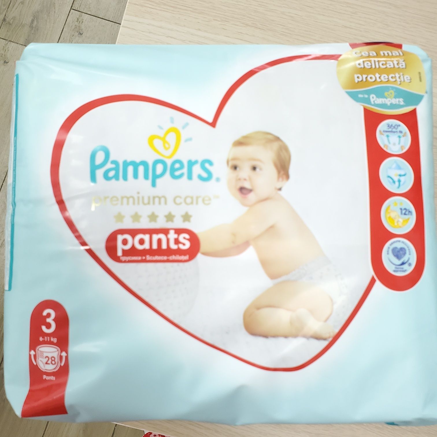 Pampers nr 3 premium care pants 2 cutii cu 112 buc