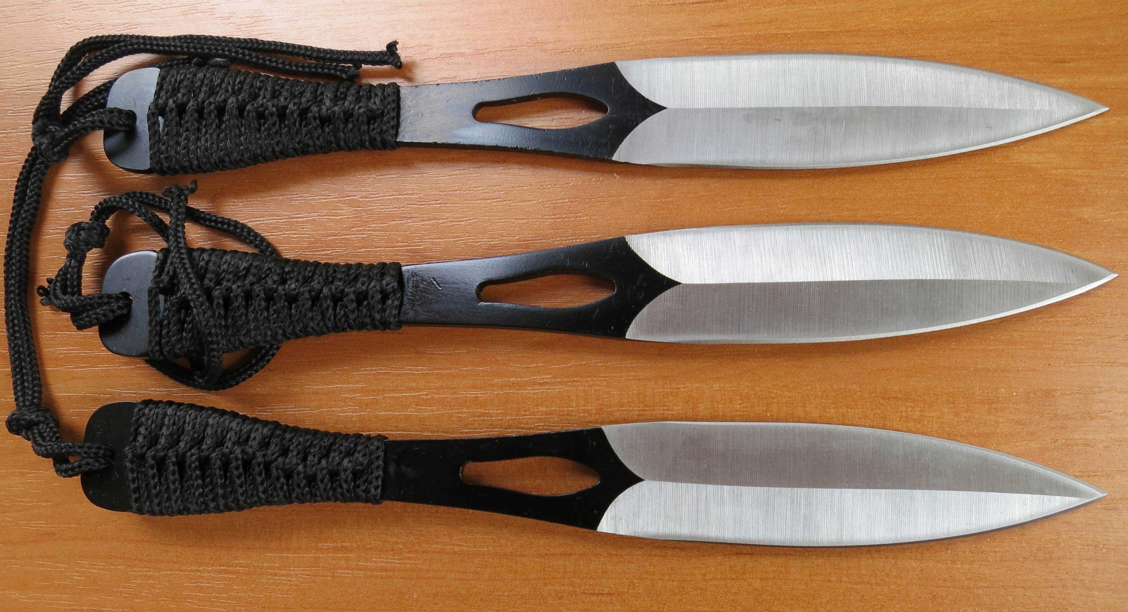 Ножове за хвърляне/кунай/- тип кама - 3 броя