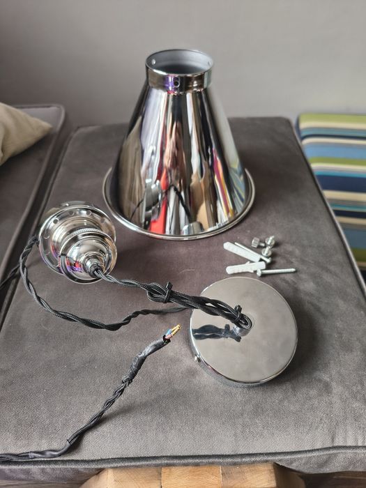 Хромиран абажур Laura Ashley Rufus Pendant