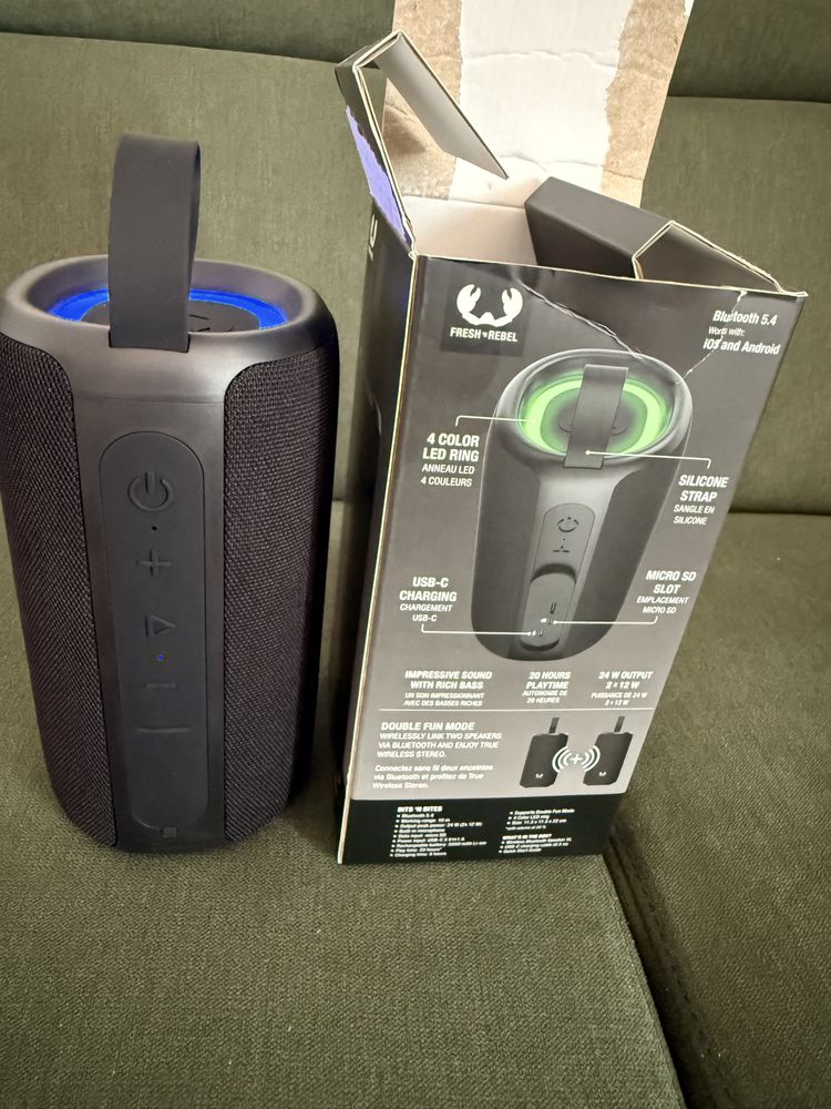 Boxa portabilă Fresh ‘n Rebel  XL nouă 20 ore Play Time