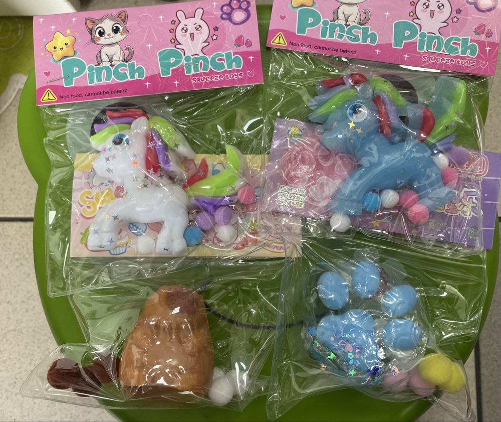 Set 3 labute antistres jucarie mochi squishy squisee