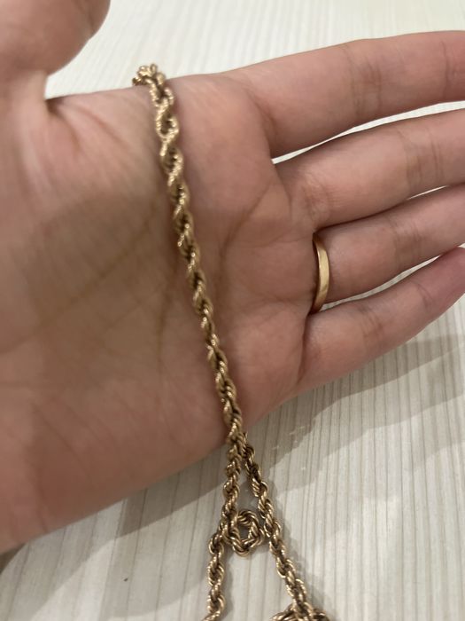 Золотая цепочка. Плетение жгут