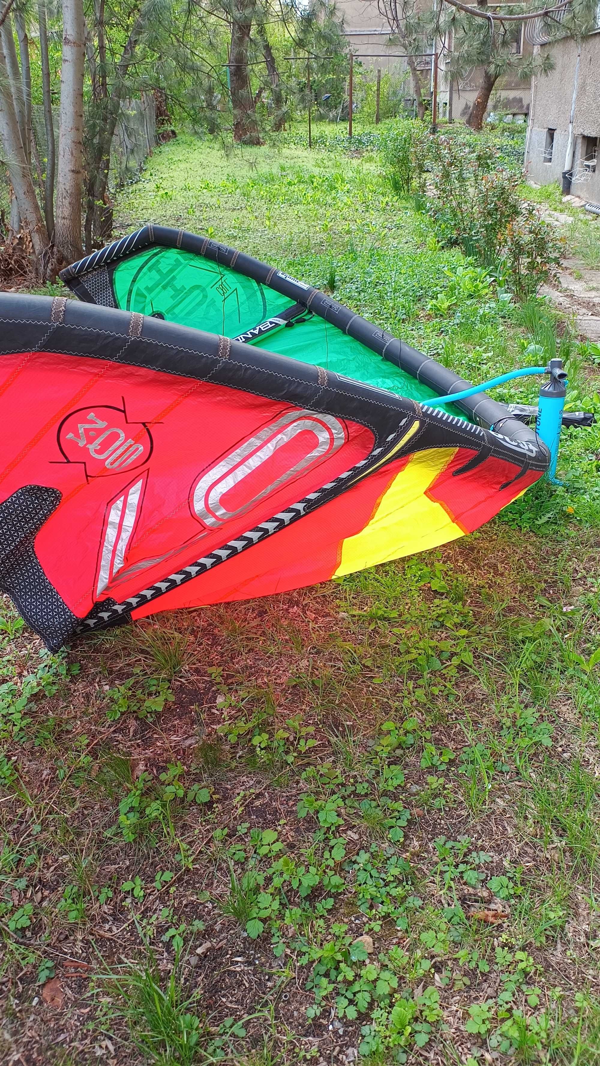 Комплект 3 кайта: Kite Cabrinha  8m/ F1 Bandit 9 m и 7m (всички с баро