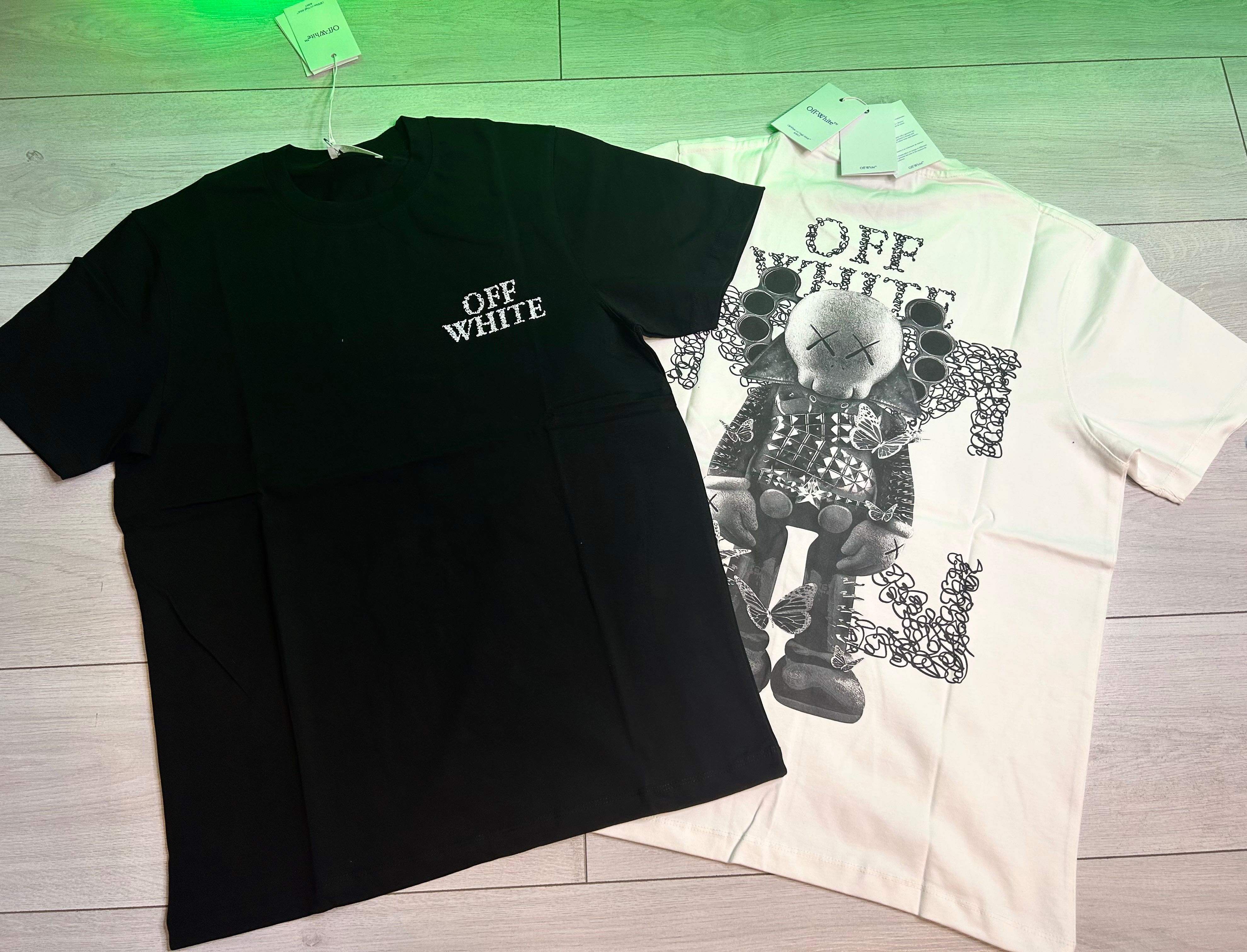 Tricou off white kaws new collection 2025 alb sau negru