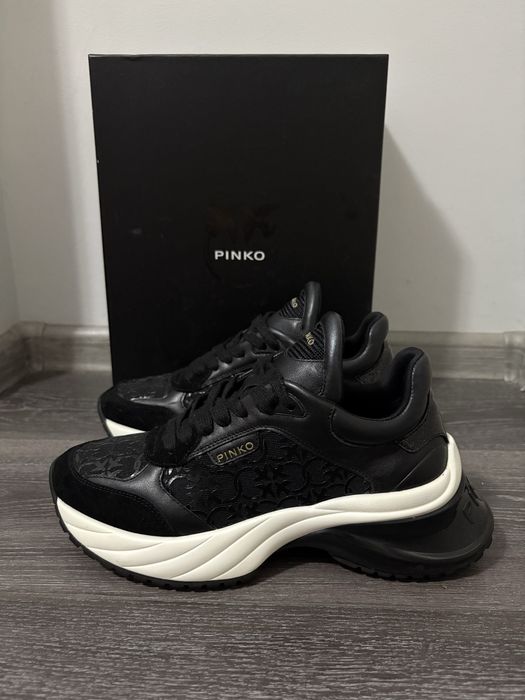 100% Оригинални дамски черни маратонки Pinko Ariel 03