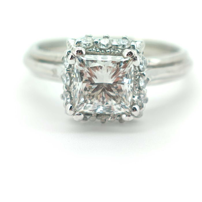 Inel Tacori platina si diamante  pret initial 20.000lei