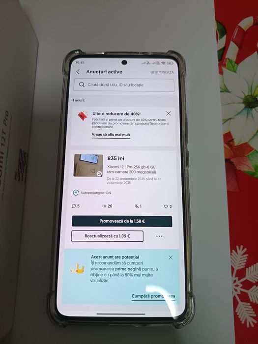 Xiaomi 12t Pro 256 gb-8 gb-cutie