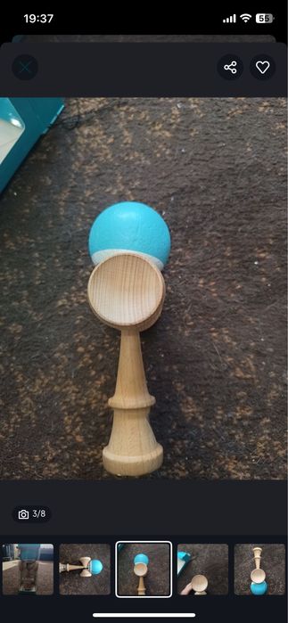 Kendama krom pop