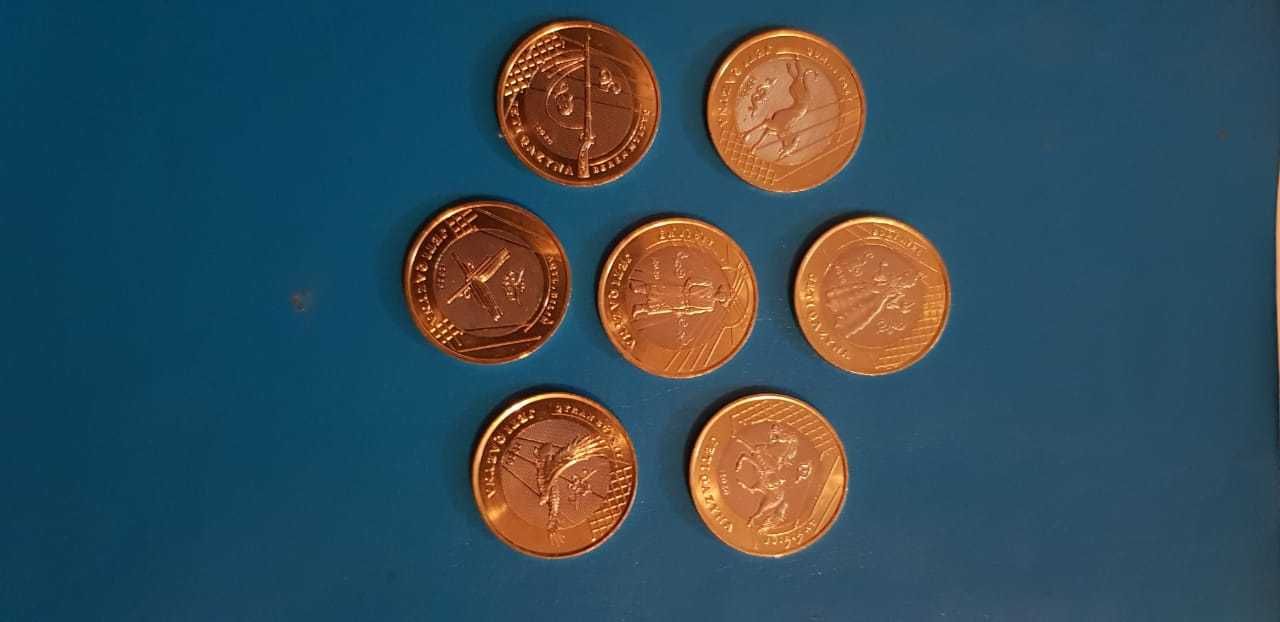 продам набор монет Жеті қазына (7 штук)