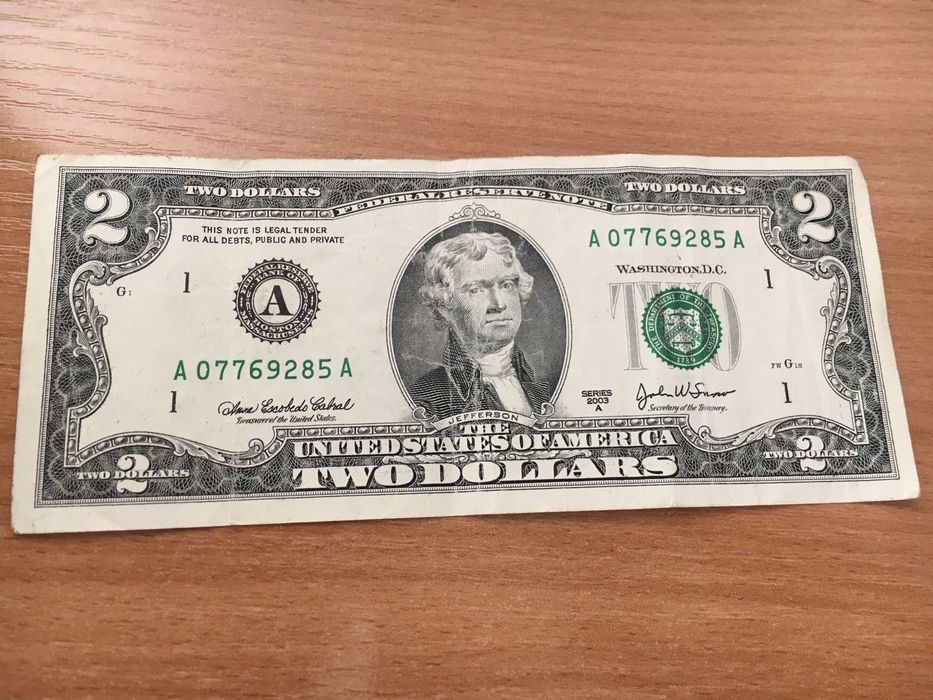2 доллара 2003 года за 19999 тг.