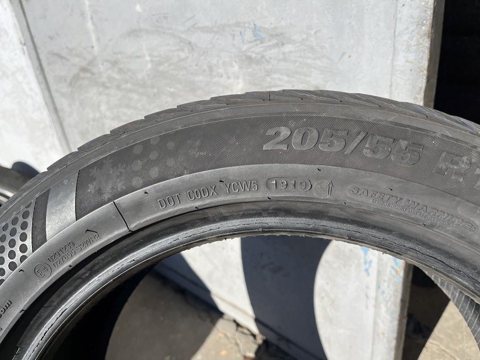 4 бр. зимни гуми 205/55/17 Kumho DOT 1919 6-7 mm