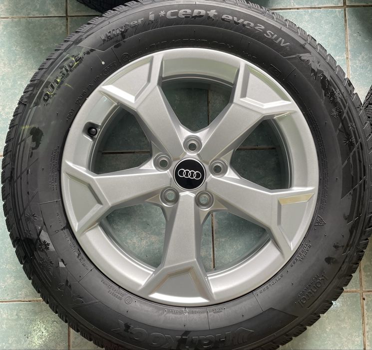 Jante aliaj R17 originale AUDI Q2 Q3 VW Tiguan 215/65/17 Hankook NOI