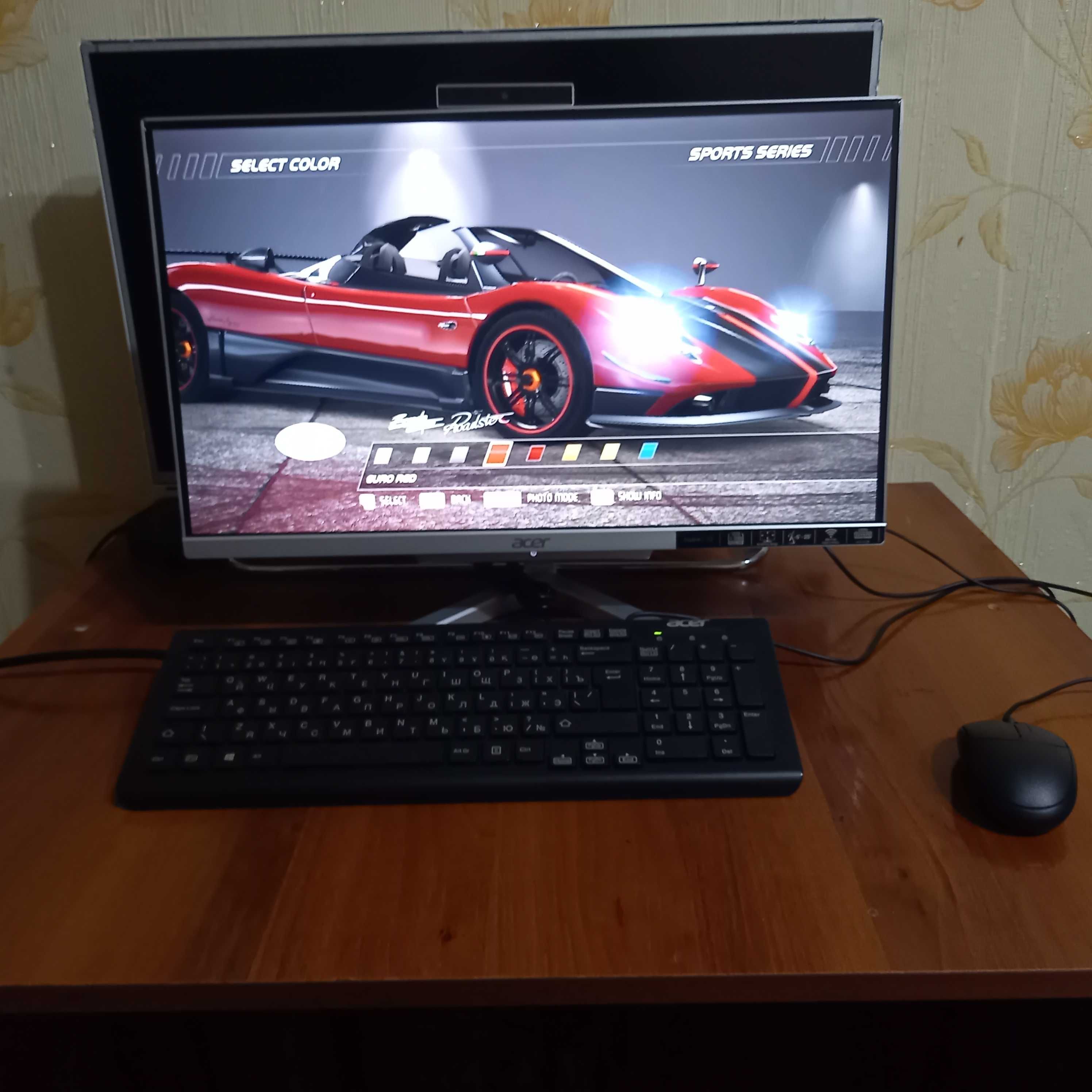 МБ Acer 22"/1920х1080р/ i3/7пок/ddr4-=8гб/ssd=240гб/старт 4-сек.