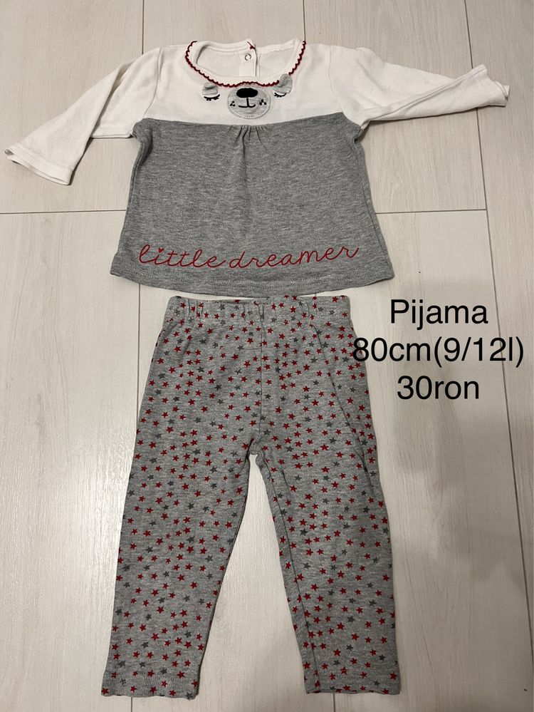 Pijama 2 piese 80cm
