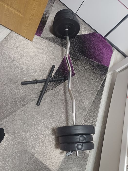 Vand bara z cu greutati si 2 bari(gantere)