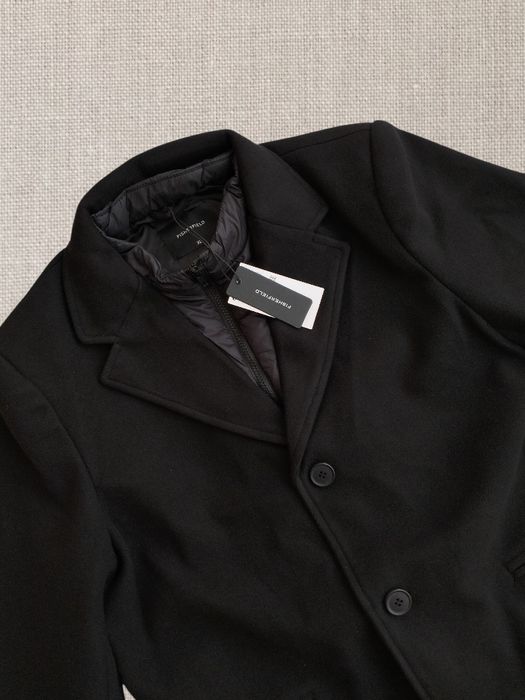 Мъжко черно палто