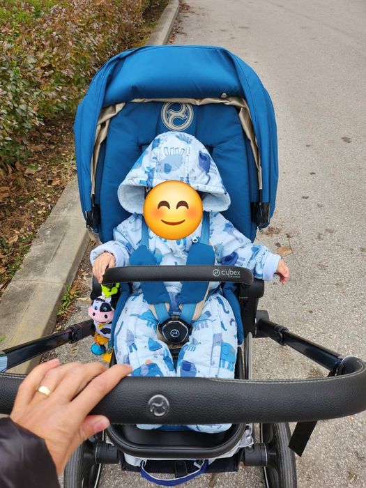 Количка Cybex Priam 4e, пълен комплект, с кош за новородено