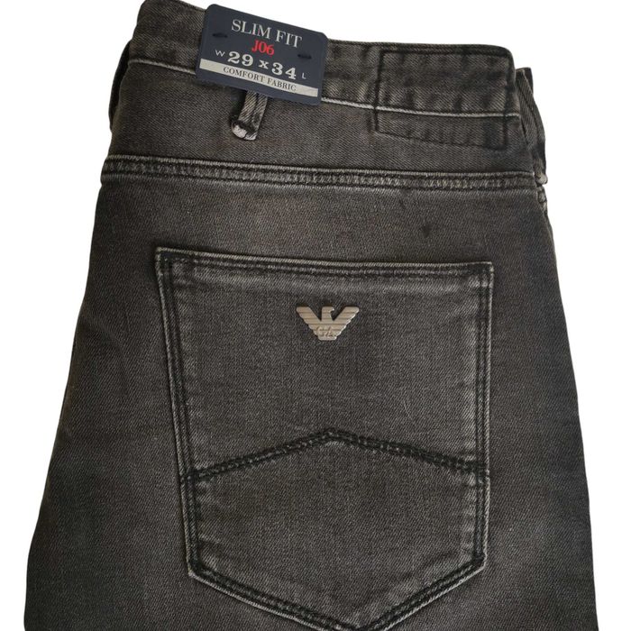 Armani Jeans мъжки дънки, черни, slim fit, W29 L34, нови с етикет