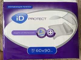 Пелёнки впитывающие ID PROTECT 60*90, 30 шт