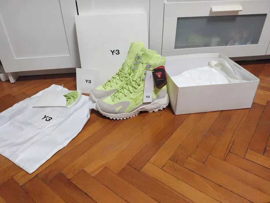 Adidasi Ghete Y-3 Notoma Semi Frozen Yellow/ Off White-43 1/3