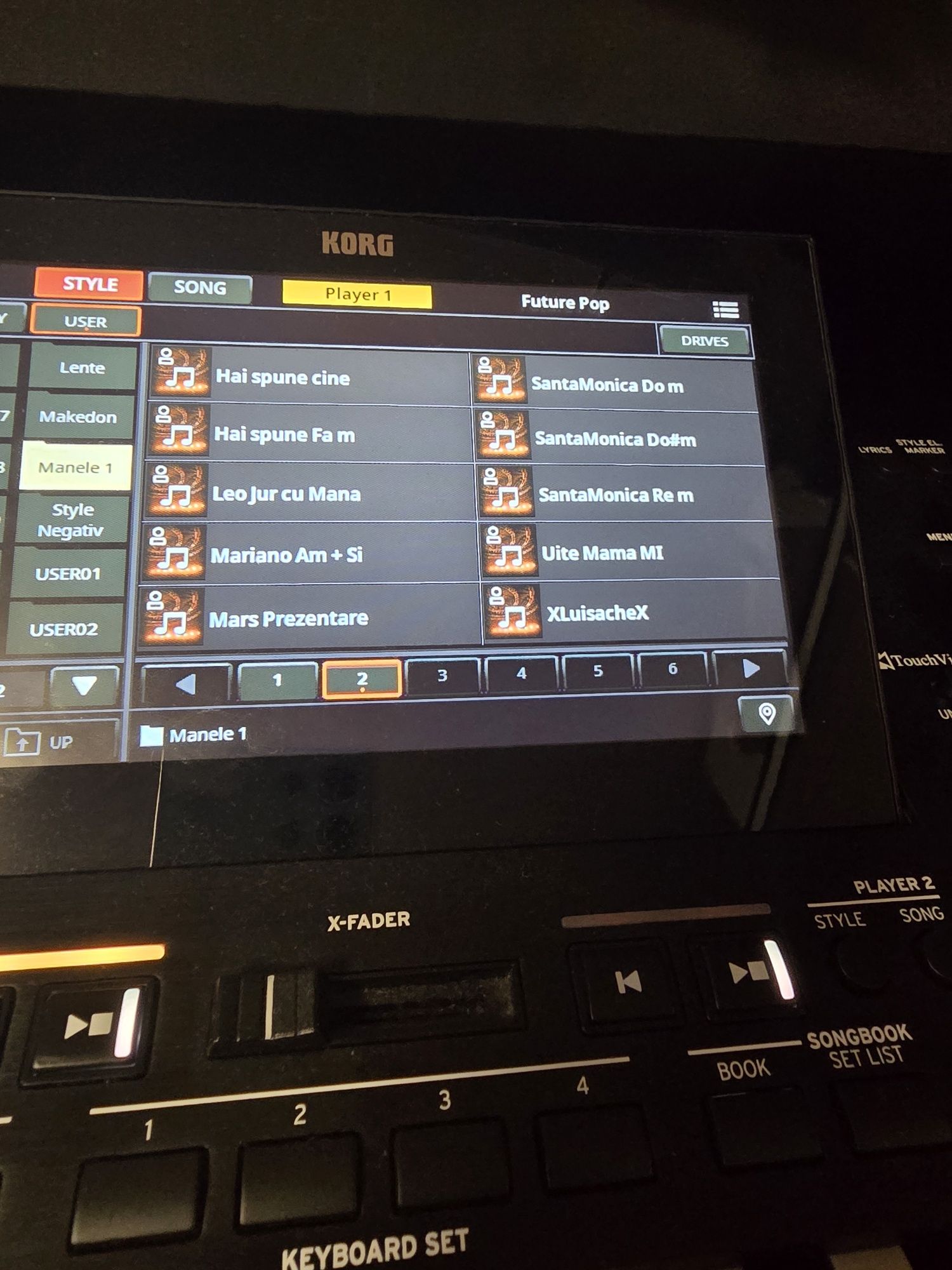 Set korg pa5x 2025 introduceri  noi piese facute la comanda 2025