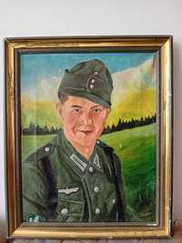 Portret Soldat German Pânză
