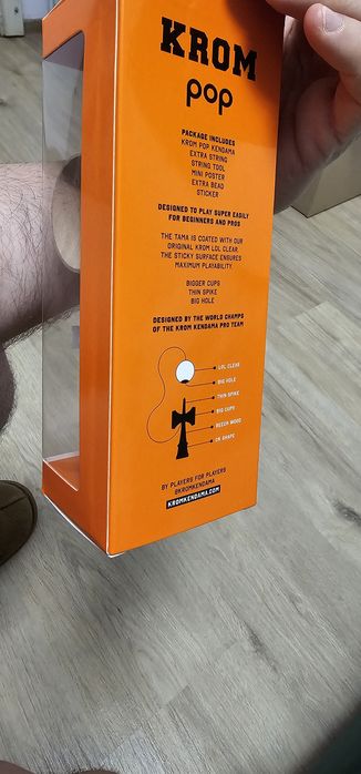 Kendama Originală Krom Pop Sticky SIGILATĂ  (lichidare de stoc! ]