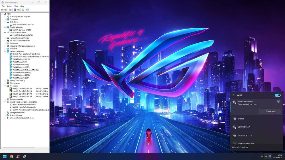 Vand PC Gaming ASUS i5 Quad/Green/8GB/1TB/GF GT610/WiFi/W11 la 300lei