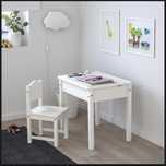 Стол детский - IKEA SUNDVIK/СУНДВИК ИКЕА, 58x45 см, белый