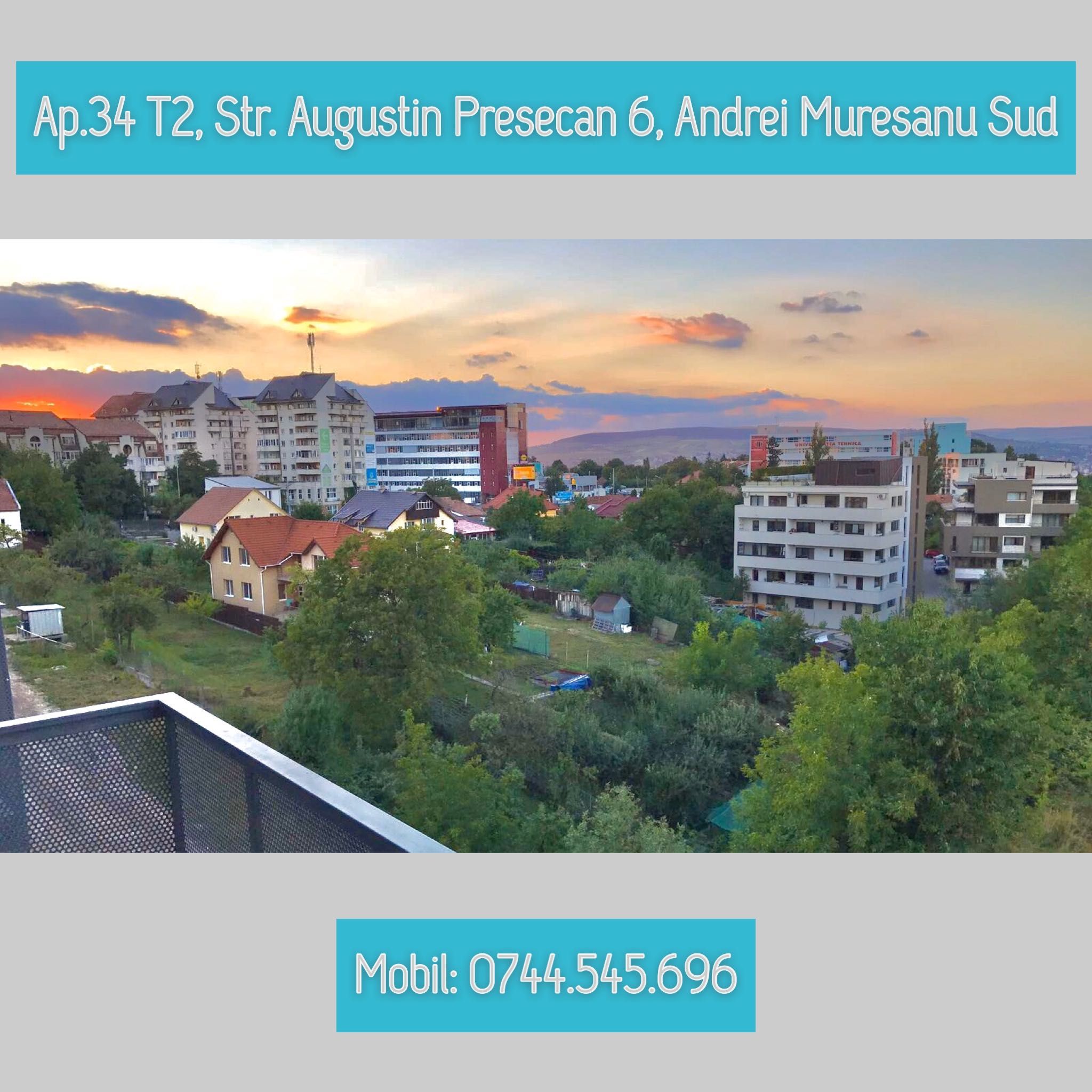Chirie apartament cu 2 camere complet utilat - Andrei Muresanu Sud