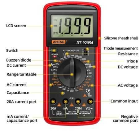 Цифров мултиметър DT9205M