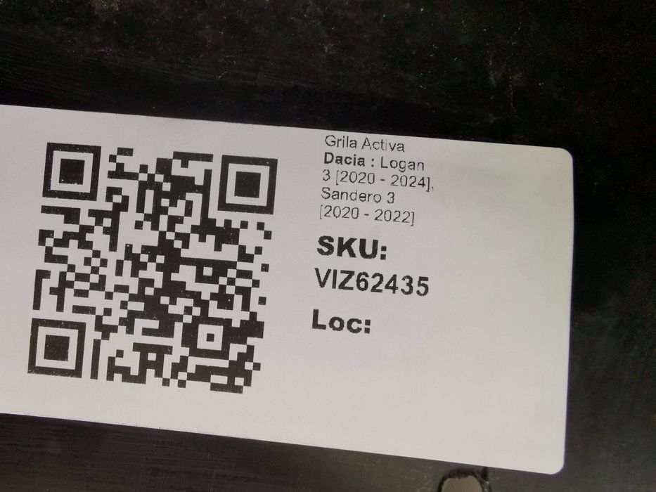 Активна решетка Дачия Логан 3 [ - ], Сандеро 3 [ - ] Оригинална Aktyvn