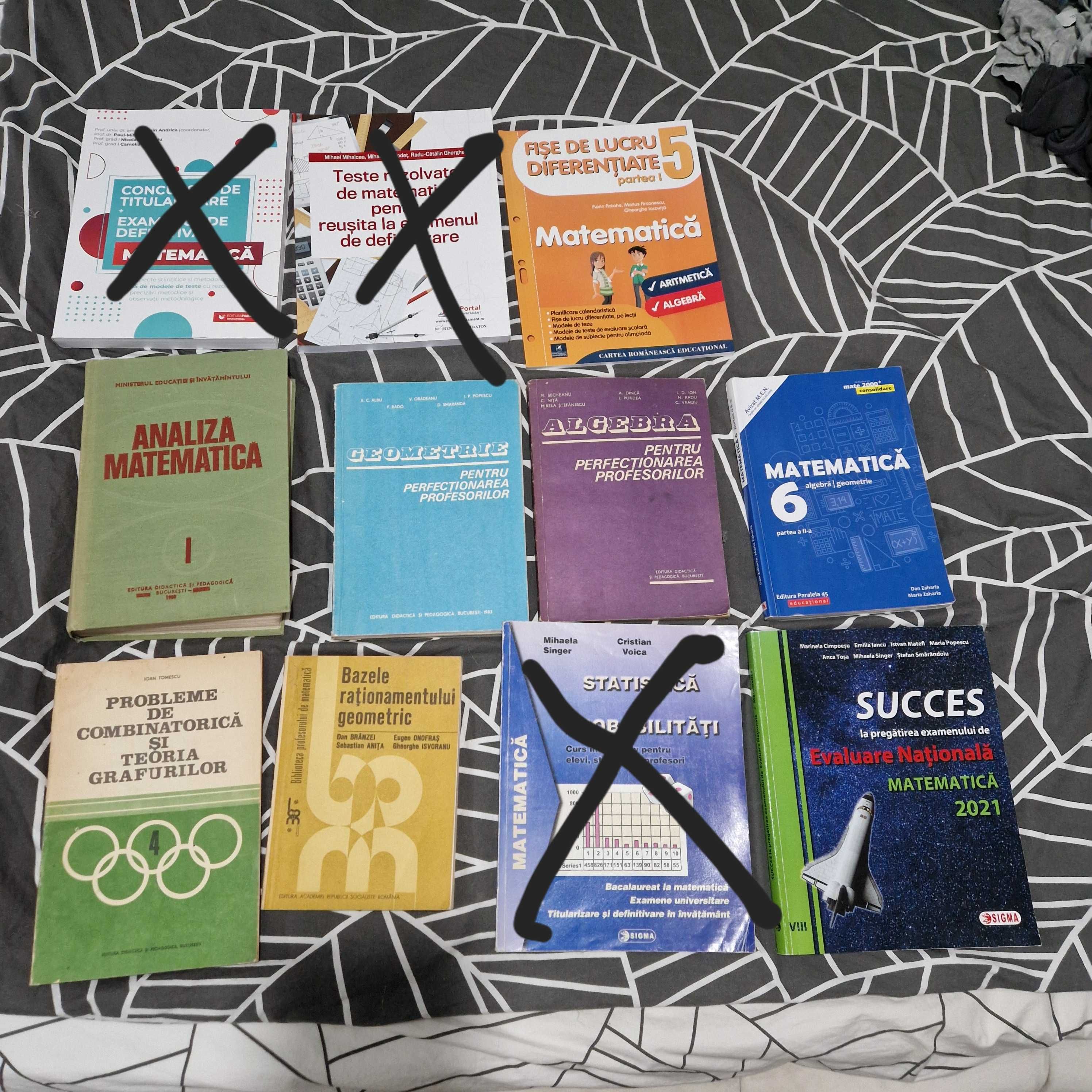 Vând cărți de matematică