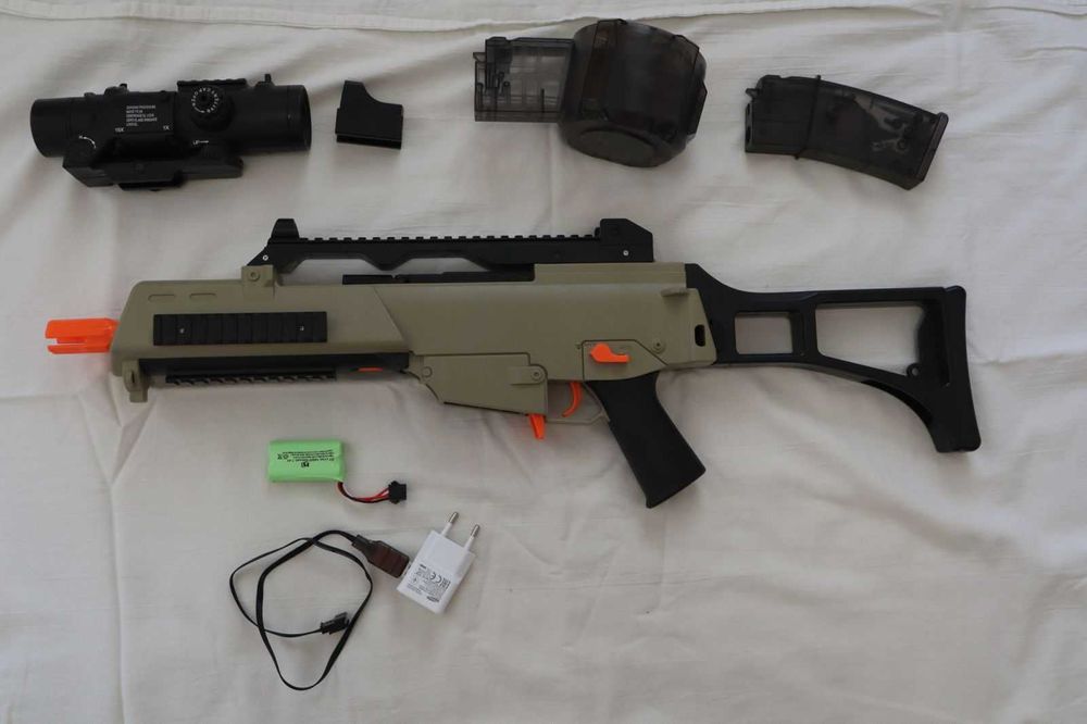 продавам Gel Blaster G36C стреля с орбизи 90 лев