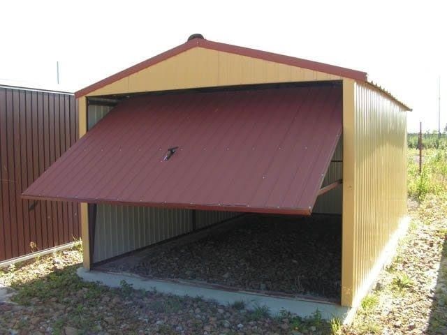 Facem garaje auto pe structură metalică  cu panouri sandwich  la gata