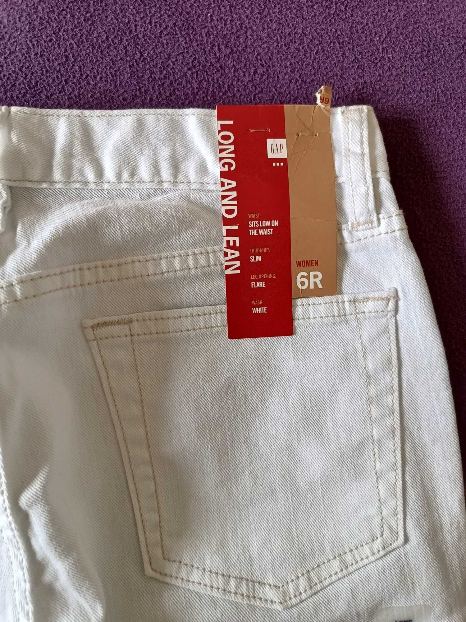 Дамски бели дънки GAP, размер S