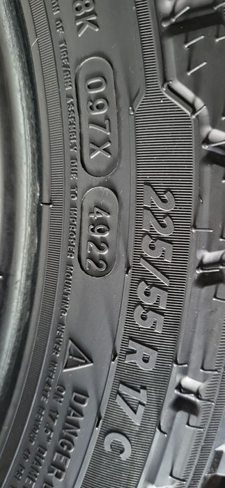 2 anvelope 225 55 17C michelin agilis crossclimate 2022 8,5mm